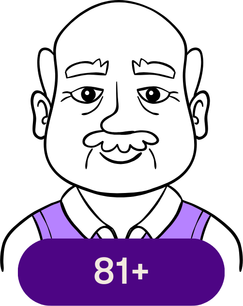 Man above 81